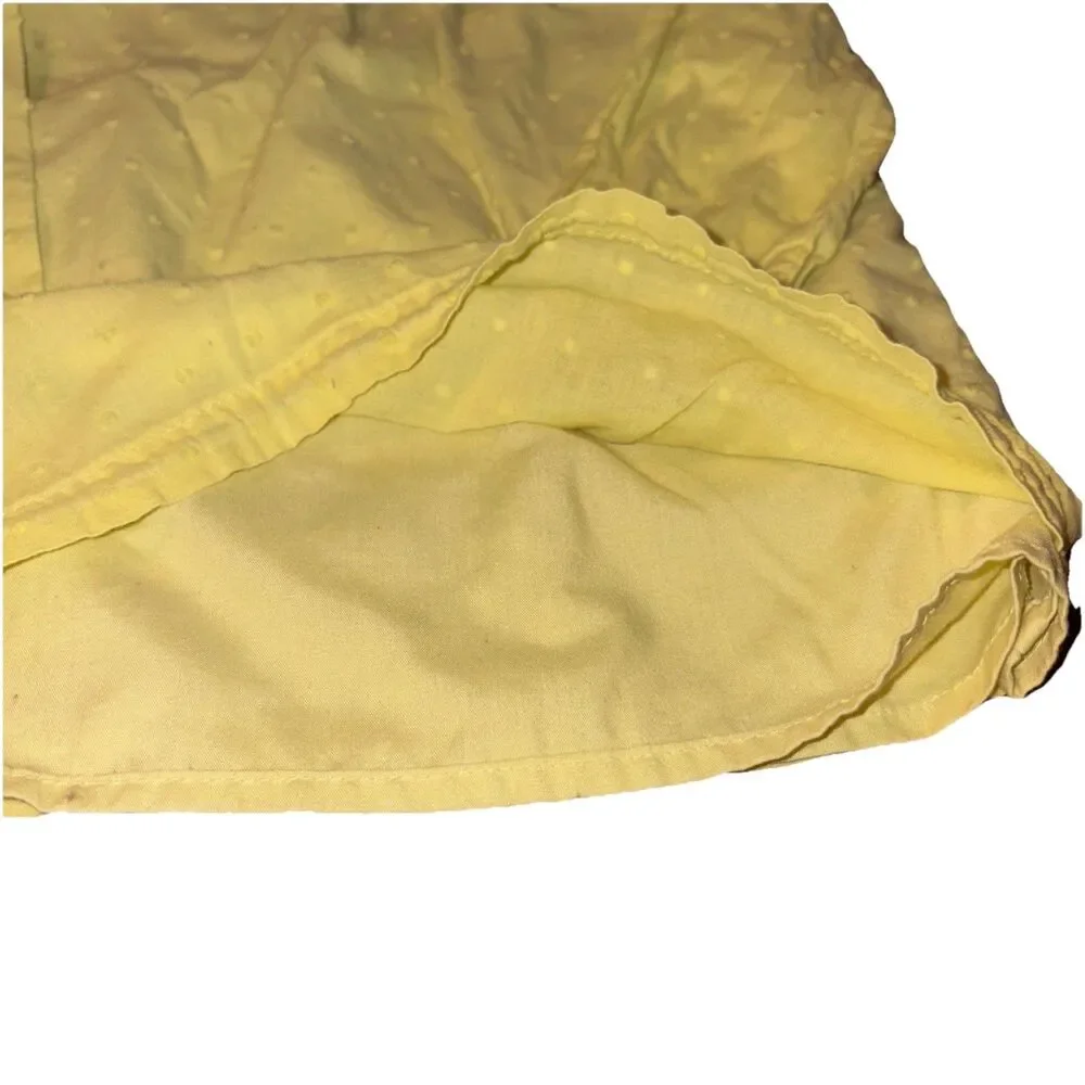 Carter’s Infant Girl’s Yellow Swiss Dot Lined Long Sleeve Tunic Size 12M